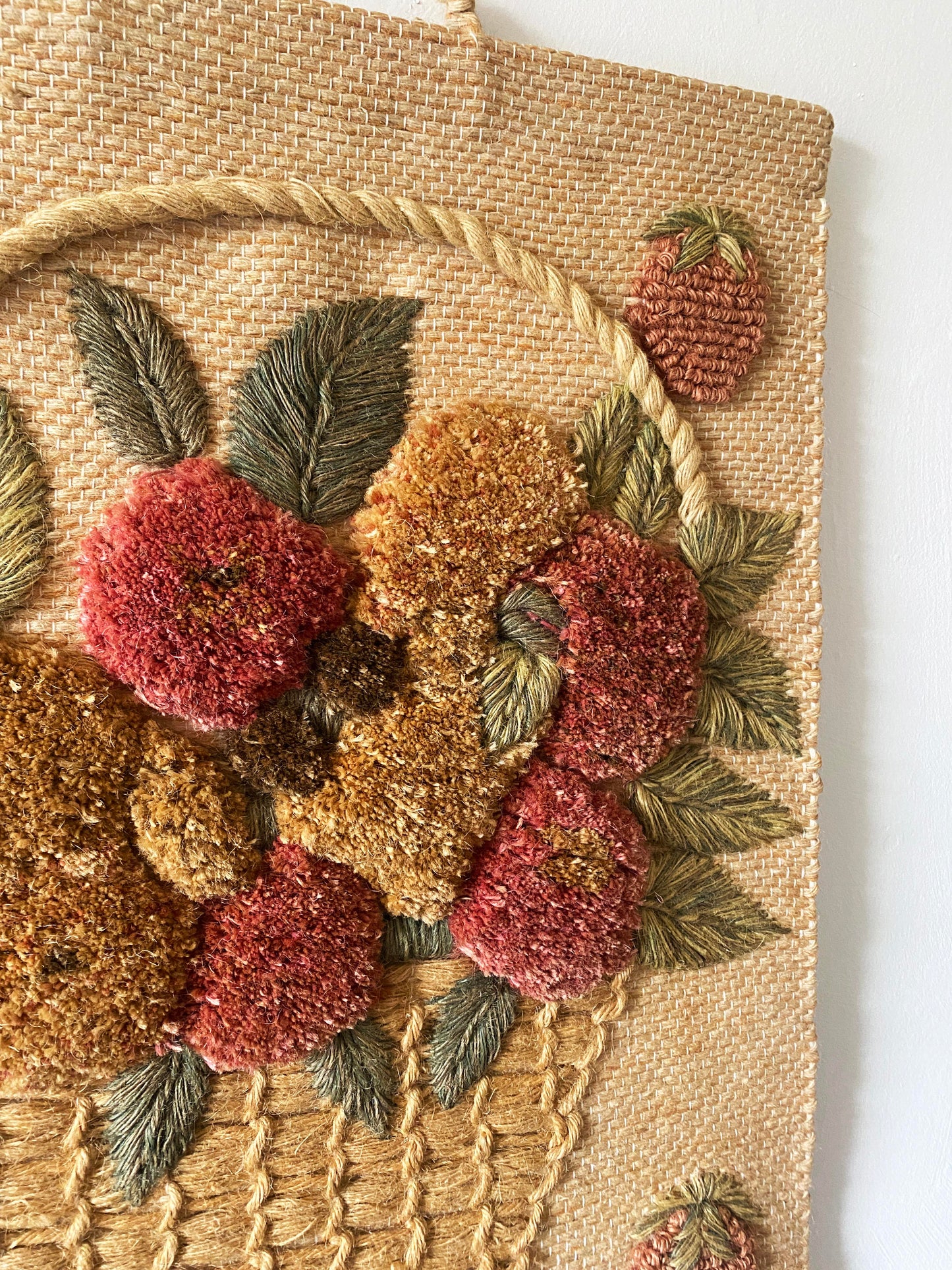 Tufted Floral Wall Hanging