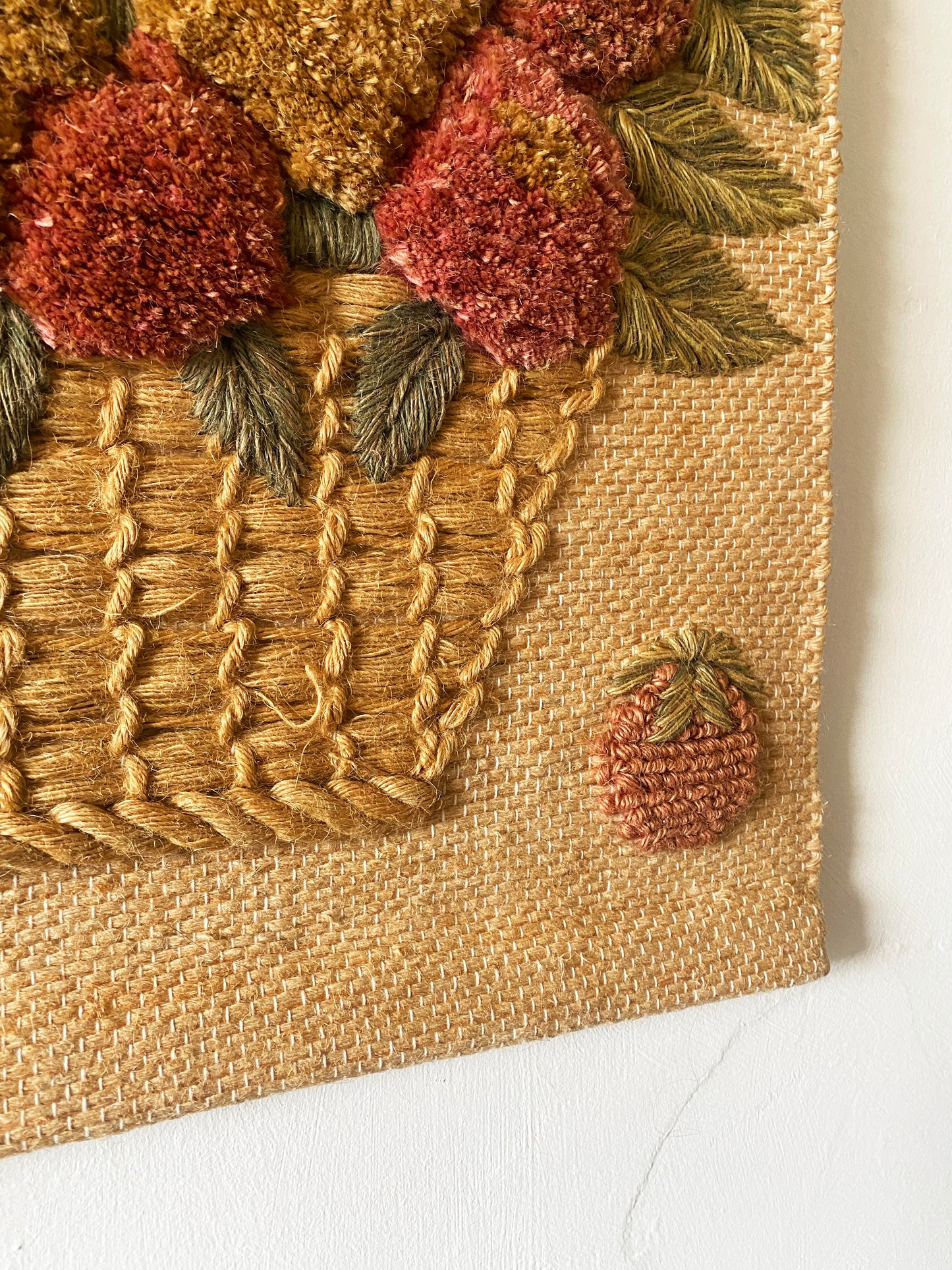 Tufted Floral Wall Hanging