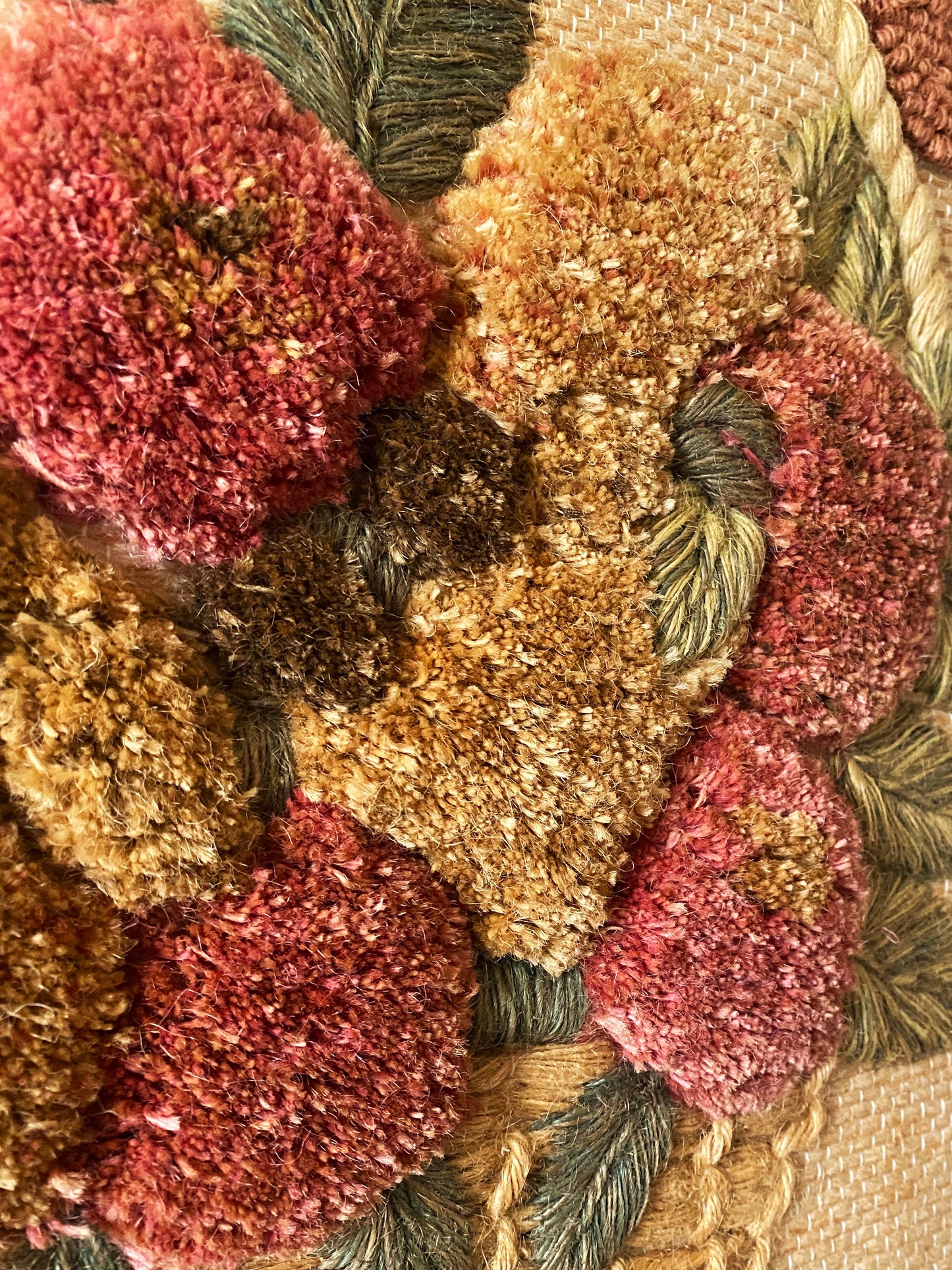 Tufted Floral Wall Hanging