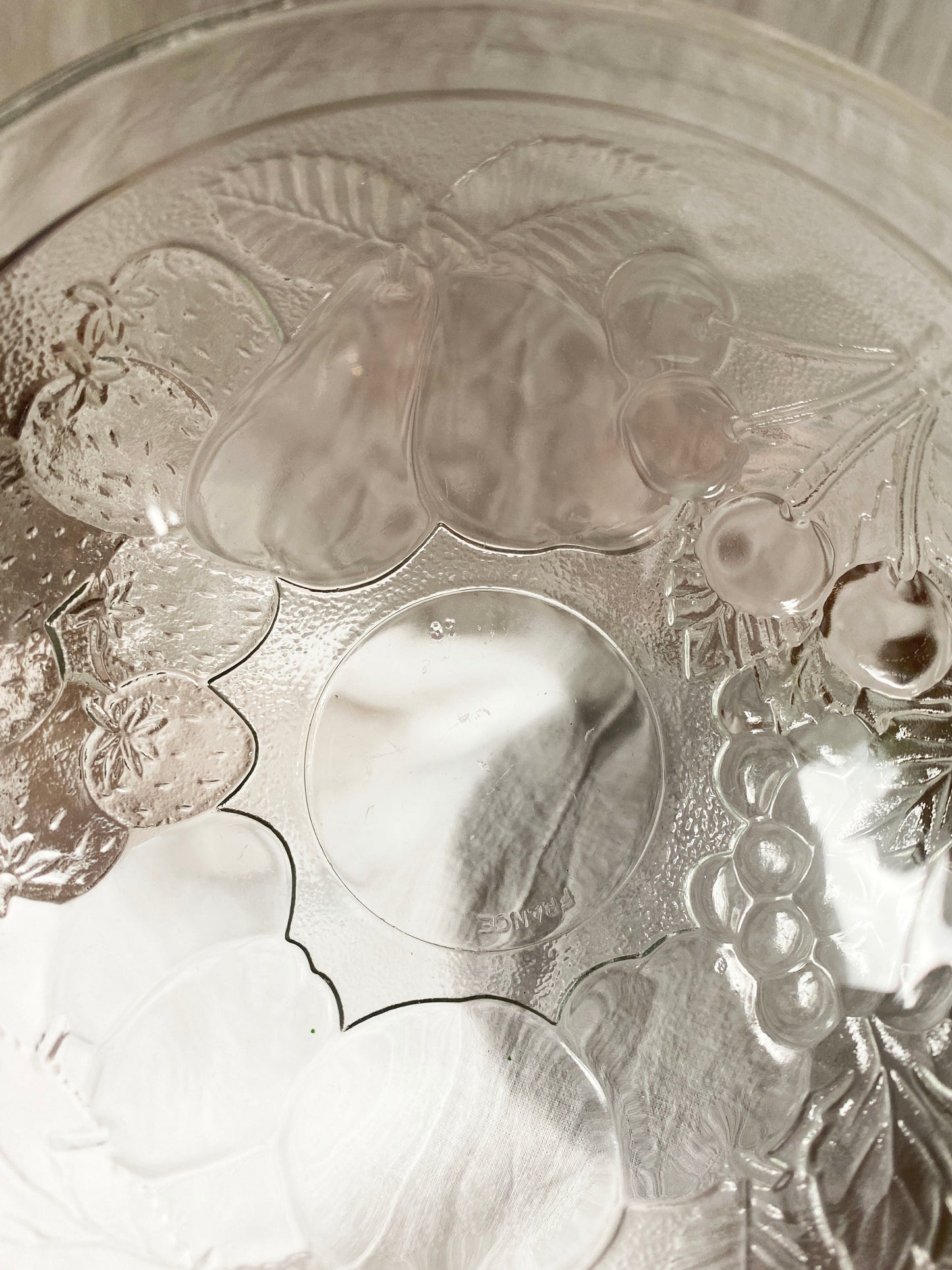French Glass Fruit Bowl