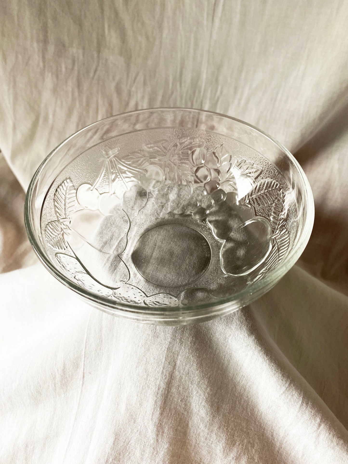 French Glass Fruit Bowl