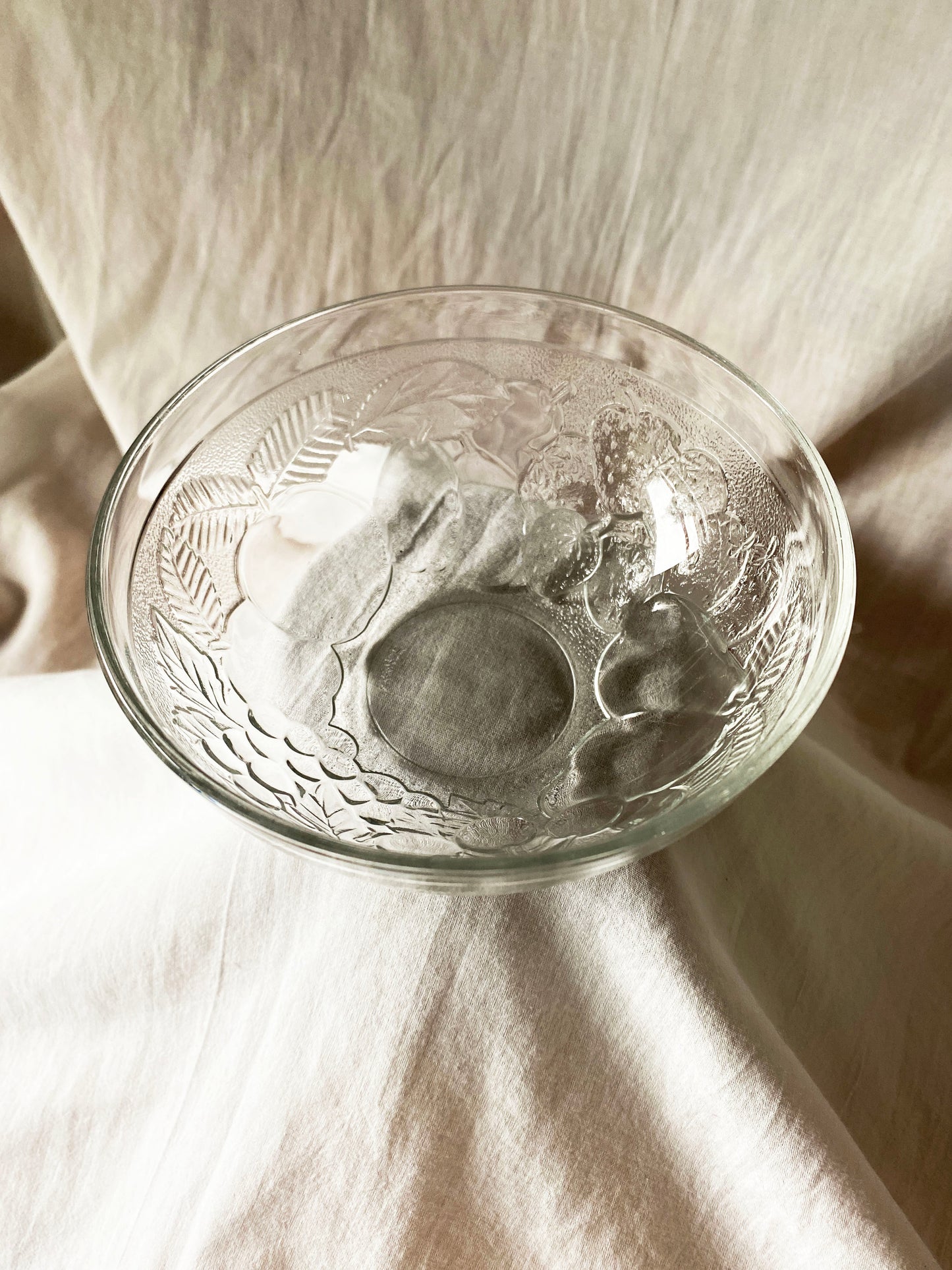 French Glass Fruit Bowl